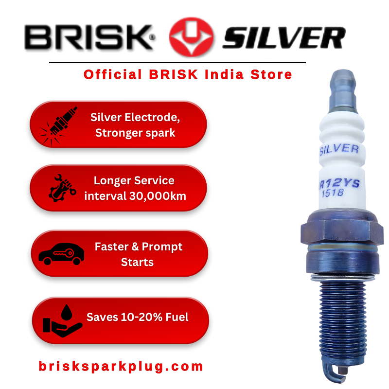 BRISK AR12YS Silver Racing Spark Plugs BRISK Spark Plugs