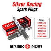 MR12ZS Silver Racing Multispark Plugs BRISK Spark Plugs