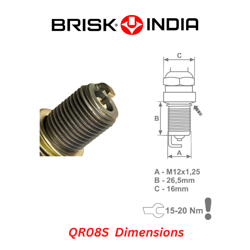 BRISK Silver QR08S Spark Plug BRISK Tabor