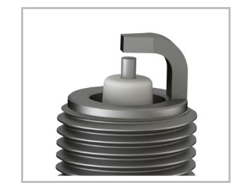 Tapered Ground electrode Tip of Silver spark plug