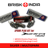 Dominar400 Silver Multispark Plug Kit BRISK Tabor