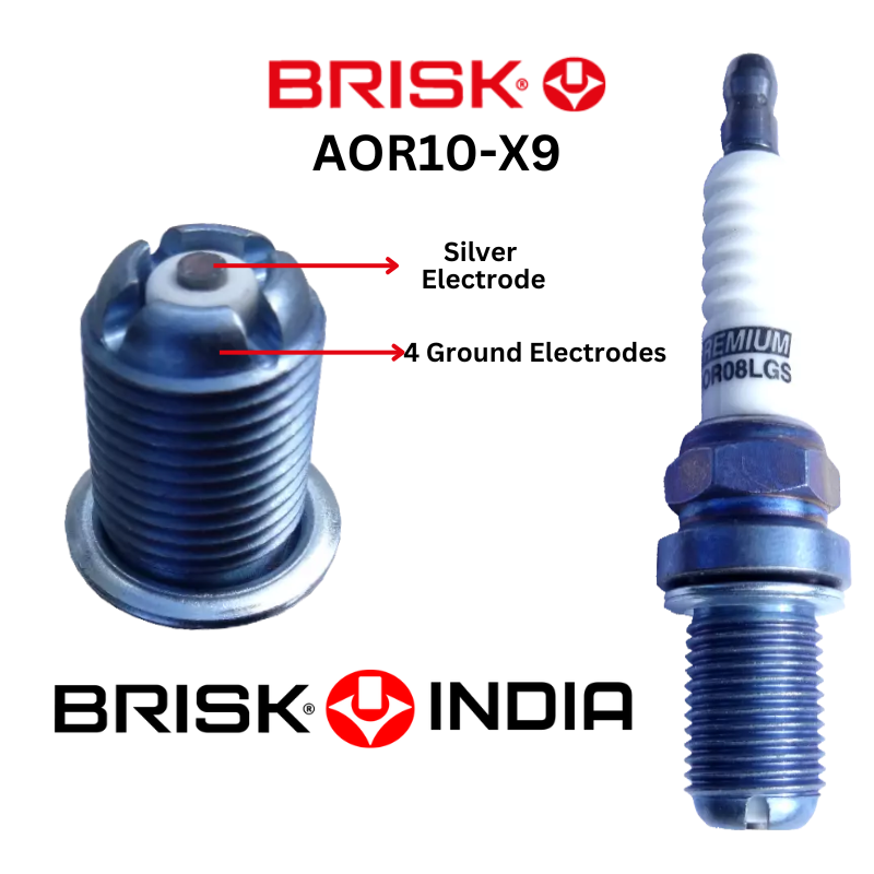 BRISK AOR10X8 Performance Spark plugs, Silver Multipark , better than Iridium