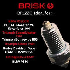 BRISK BR12ZC Premium Racing Spark Plug BRISK Tabor