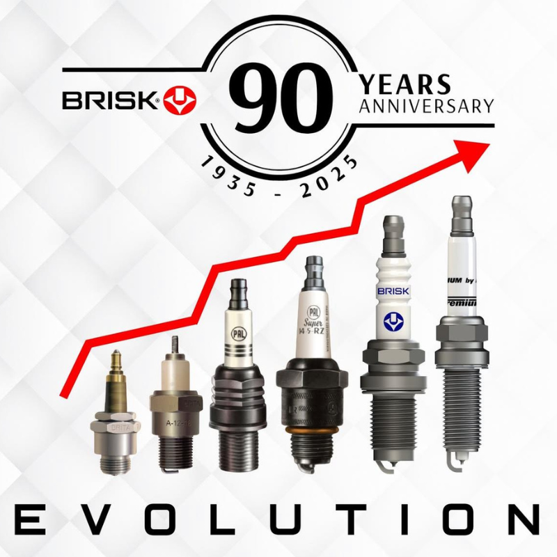 BRISK Spark plugs 90 years presence in  market 