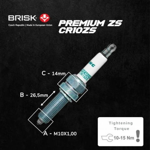 CR10ZS Premium Racing BRISK Tabor