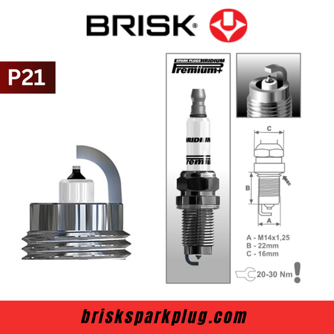 Iridium Premium P21 BRISK Spark Plugs