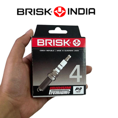 BRISK Premium Iridium P2 Spark Plug – Honda City, Jazz, WRV, Amaze | NGK IFR6B-11 Replacement BRISK Spark Plugs