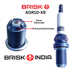 BRISK  AOR10X8 Performance Spark plugs, Silver Multipark , better than Iridium
